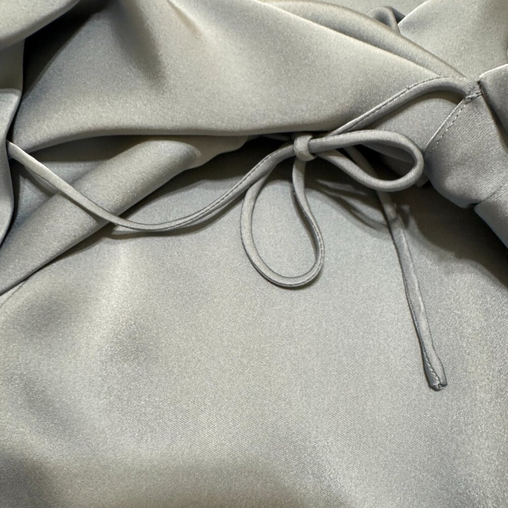Aritzia Light Blue Wrap Dress - Picture 4 of 11